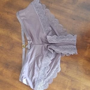 Grey purple open criss cross butt Very Sexy cheeky